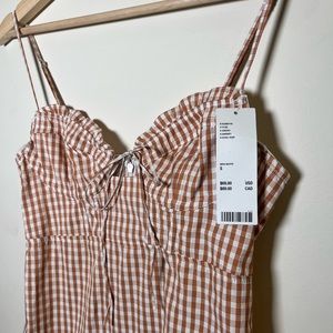 Urban Outfitters Gingham Print Mini Dress